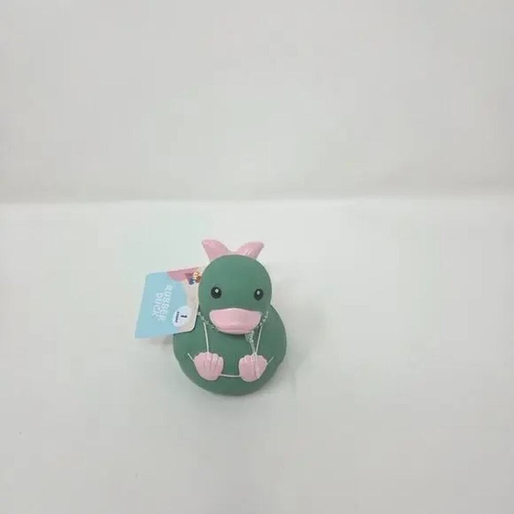 Green and Pink Mermaid Rubber Duck